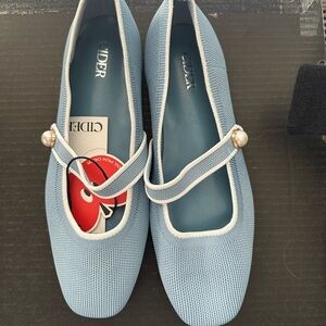 Cider Blue Mary Jane Flats